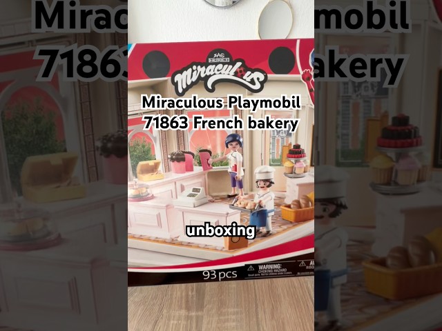 Vídeo relacionado con PLAYMOBIL Miraculous, Panadería Francesa, Juguetes a Partir de 4 años, Regalo para niños, Fomenta la Creatividad y el Juego de rol, Panadería para recrear y Funciones de Juego Interactivo
