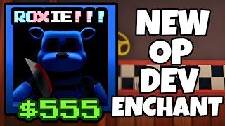 This NEW DEVELOPER ENCHANT is CRAZY OP in Roblox Nightshift Tower Defense (NTD)