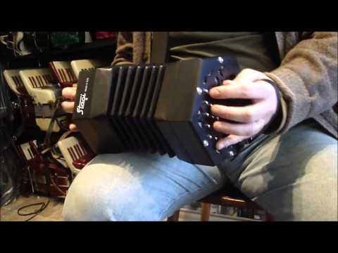 7926 - Black Stagi W15-LN Anglo Concertina CG M 30 $1499