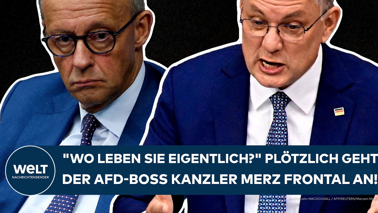 TINO CHRUPALLA: "Wo leben Sie eigentlich?" - Plötzlich geht der AfD-Boss Kanzler Merz frontal an!