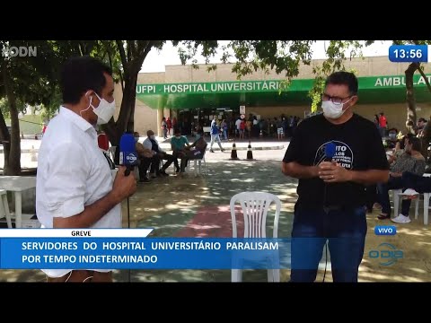 Servidores do Hospital Universitário da UFPI paralisam atividades 13 05 2021