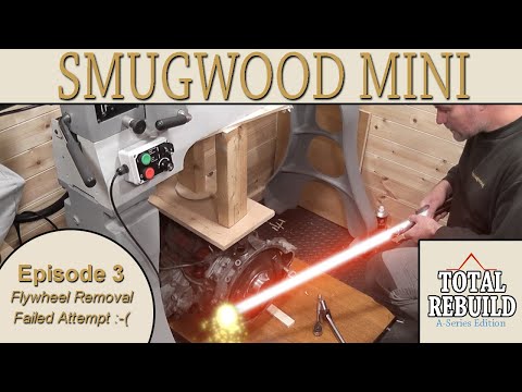 Classic Mini A+ Series Engine Total Rebuild Episode 3 - Flywheel Removal Failed (Minisport Puller)