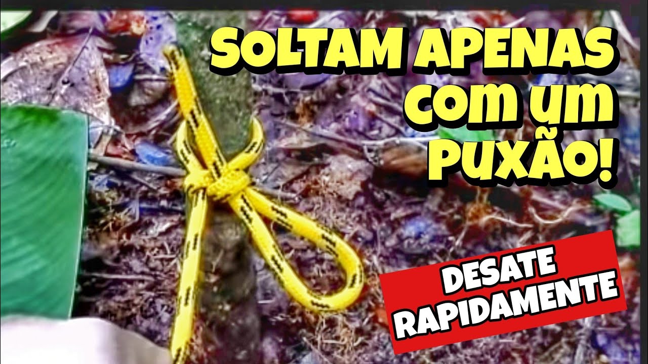 NÓS DE SOLTURA RÁPIDA | COMO FAZER NÓS QUE DESAMARRAM NUM PUXÃO!