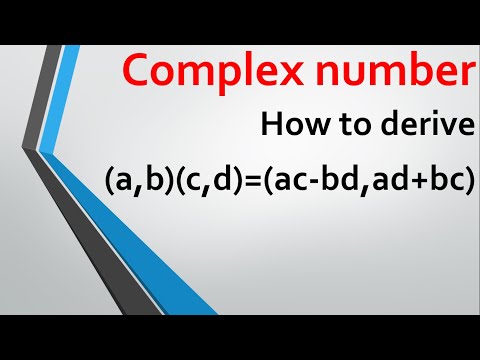How to derive  (a,b)(c,d)=(ac-bd,ad+bc)