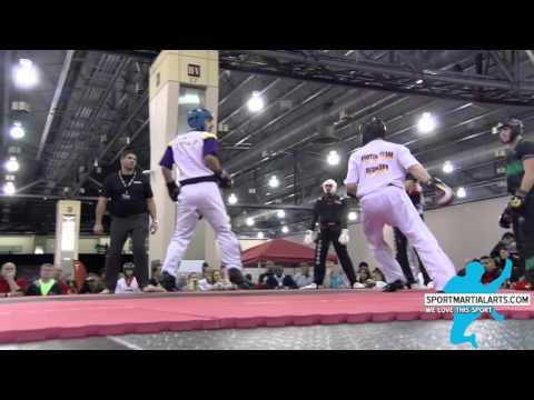 Nick Cain v Timmy Sarantoudis - Team Sparring Rd 1 - Amerikick Internationals 2016