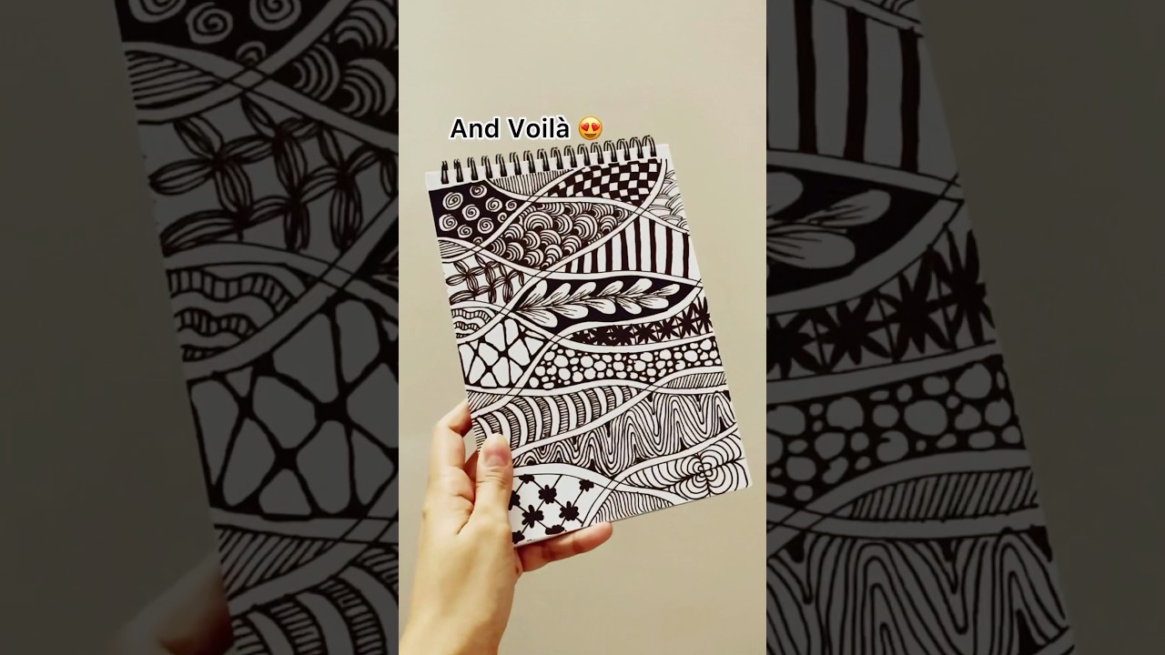 Zentangle tutorial #zentangle #shorts #tutorial #art #doodle