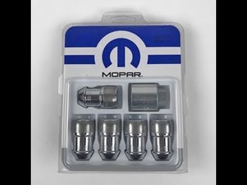 Mopar Locking lug nuts installation for 2018 Jeep Wrangler JL