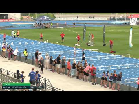 Girls Under 9 60m Hurdles H10 - 2020 State Combined Events Championships // LAVicTV