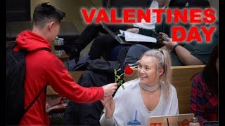 Giving Random Girls Roses For Valentine’s Day | College Edition