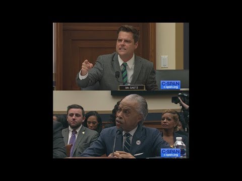 Exchange between Rep Matt Gaetz and Reverend Al Sharpton