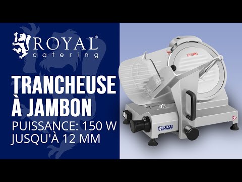 Vidéo - Trancheuse à jambon - 250 mm - jusqu'à 12 mm - 150 W