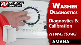 Amana Washer - Diagnostic Testing, Fault Codes, Calibration & Troubleshooting by Factory Technician