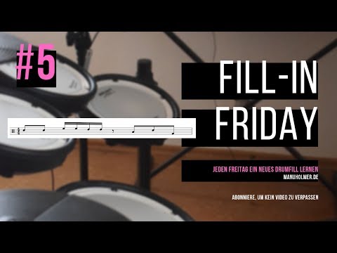 Fill-In Friday #5 - Jeden Freitag ein neues Drumfill lernen - Schlagzeug spielen für Anfänger
