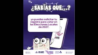 Infografía Descarga la App Mi INE.