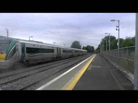 Irish Rail 22000 DMU 22038 passes Kildare - not in service