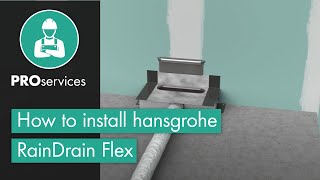 hansgrohe RainDrain Flex zuhanylefolyók - szerelési útmutató