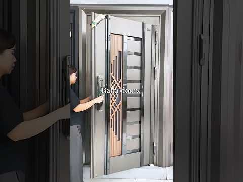Steel Door Design For House, Main Door Designs, Top Modern Wooden Door Designs #doors #home #shorts.