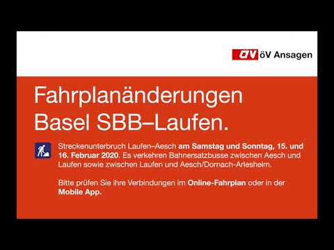 PostAuto Ansage - Bahnersatzbus Laufen–Dornach-Arlesheim