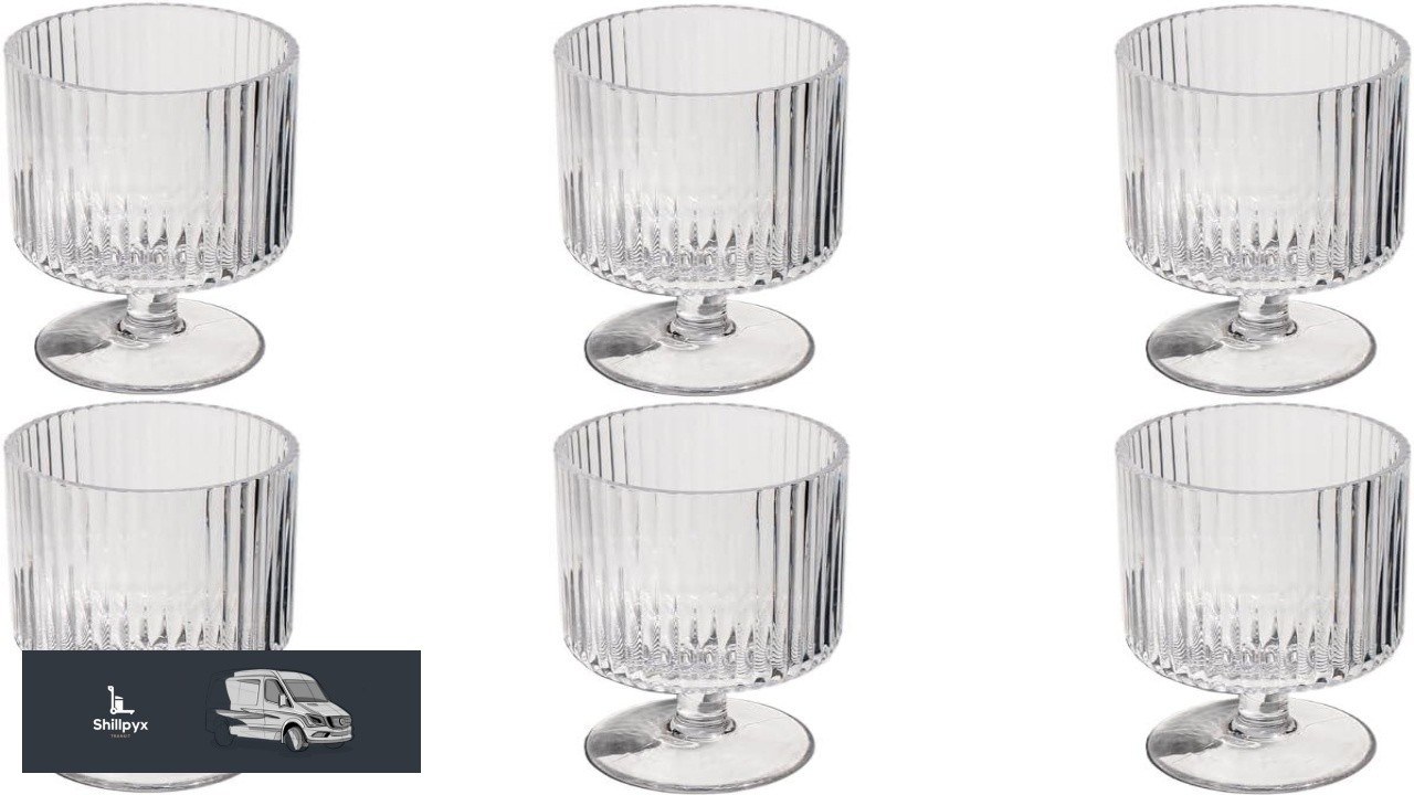 Mesa 10 oz Durable Acrylic Wine Glasses Shatter Resistant and Dishwasher Safe