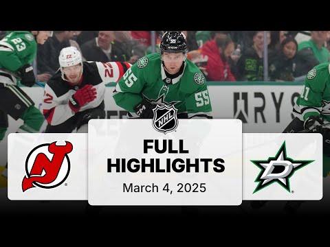 NHL Highlights | Devils vs. Stars - March 4, 2025