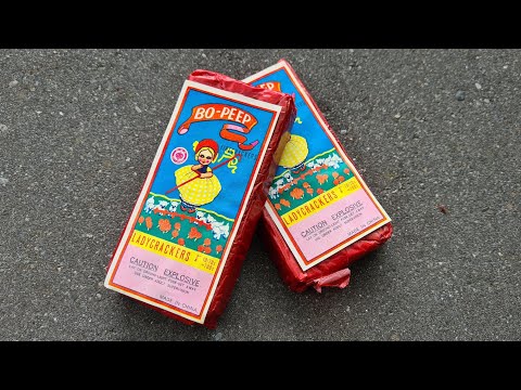 Red Lantern - Bo-Peep Ladycrackers 7"/8  10/70s  #old #fireworks