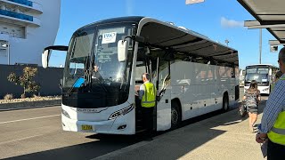 Yutong C122HDH Coach, North Sydney Bus Charters TV195A - White bay Cruise terminal to Central.