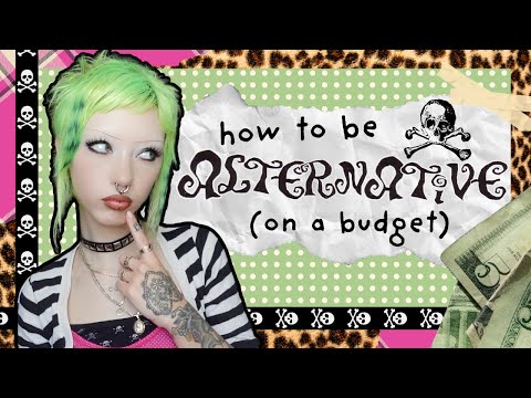 HOW TO BE ALTERNATIVE ON A BUDGET| makeup, hair, clothes, lifestyle