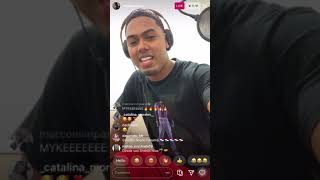 Myke Towers Instagram Live Grabando Jalapeño Remix Ft Amenazzy