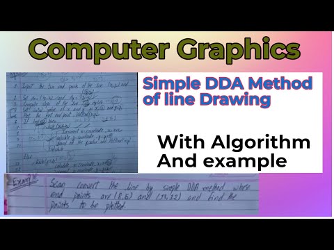 Simple DDA Method of line Drawing Algorithm with Example #FullExplaination #Nepalilanguage