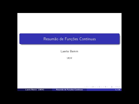 Resumão de Funções Contínuas