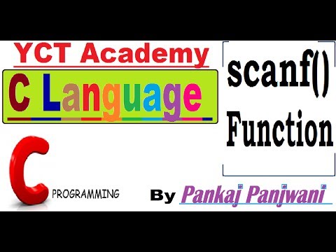 C Programming In Hindi scanf Function