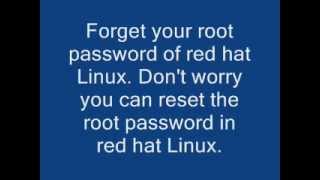 preview picture of video 'Forget Root Password of Red Hat Linux'