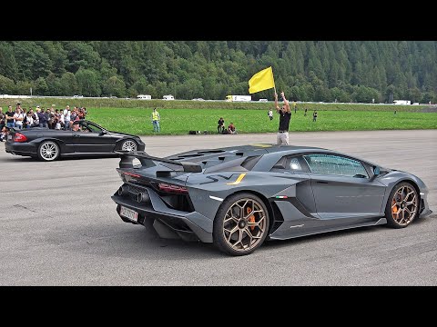 Thumbnail for BEST OF HYPERCARS DRAG RACES! LAMBORGHINI, BUGATTI, PAGANI, FERRARI, KOENIGSEGG by Wiesmann
