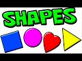 Learn Two Dimensional 2D Shapes For Kids Toddler Math Learning Videos