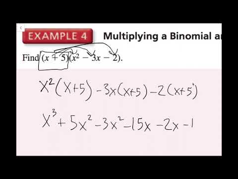 Multiplying Polynomials (7.2 Big Ideas Math - Algebra...