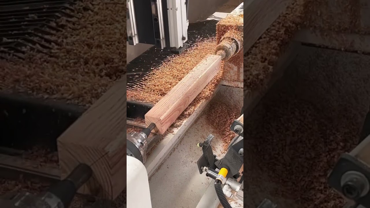 Máy tiện CNC #cncmachine #machine #maychebiengo #cnc #wood #woodworking