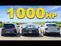 Ferrari SF90 V 1 000hp Golf R BMW M240i DRAG RACE