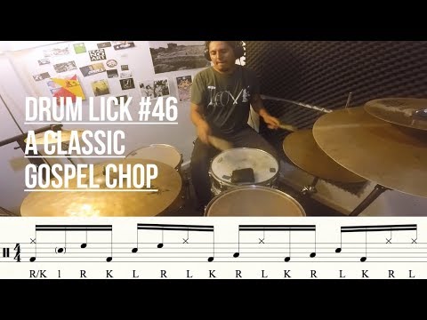 A  Classic Gospel Chop - Slick Drum Lick #46