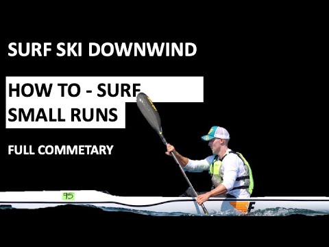 Surf Ski Downwind with full commentary - light winds Lyttelton Harbour