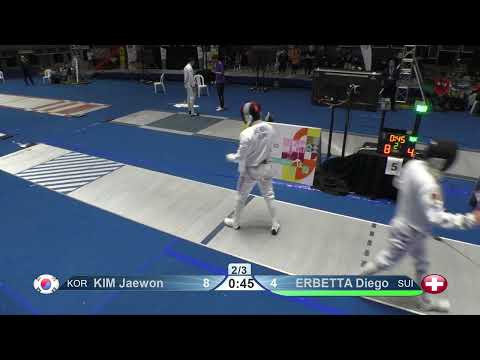 2023 113 T64 07 M E Individual Cali COL GP 5 KIM KOR vs ERBETTA SUI