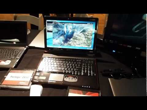 Toshiba Qosmio glasses-free 3D laptop demo