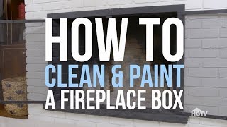 How to Paint a Fireplace Box | HGTV