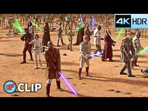 Jedi vs Droid Army - Battle of Geonosis (Part 2) | Star Wars Attack of the Clones (2002) 4K HDR