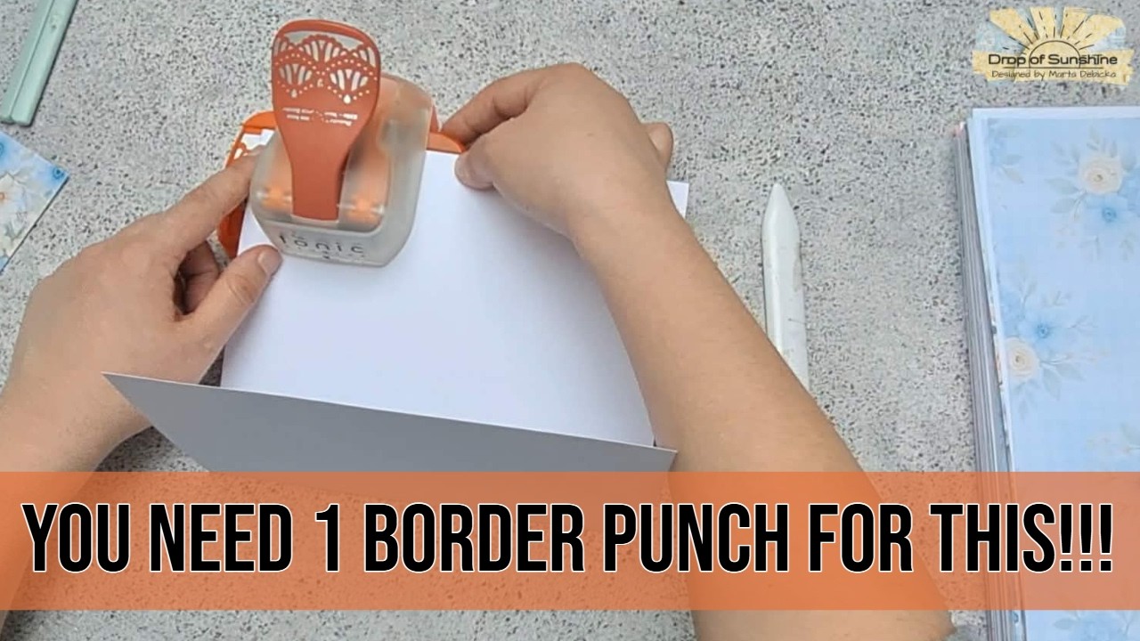 One paper punch is all you need! Make this stunning card with me