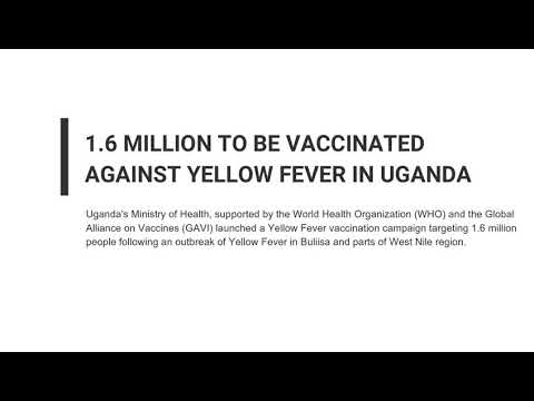 1.6 Million people benefit from Yellow Fever Vaccination in Buliisa and West Nile Region