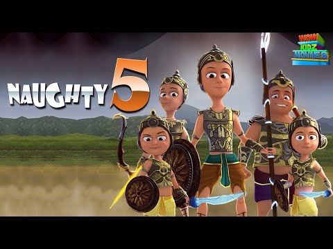 Hindi Kahani for Kids | Naughty 5  | Hindi Cartoon Stories | Wow Kidz Movies