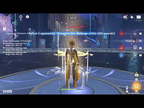 Genshin Impact: Chongyun (Main DPS) VS Spiral Abyss F12-3A