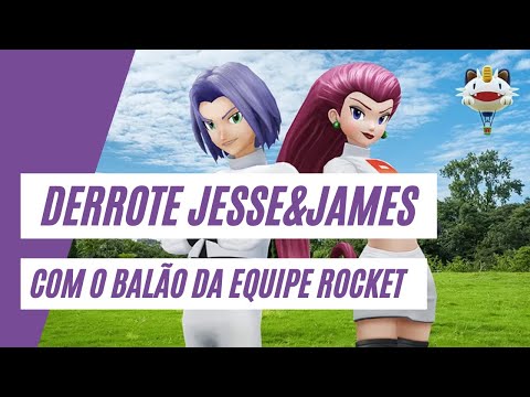 Enfrentando Jessie e James - Pokémon Go