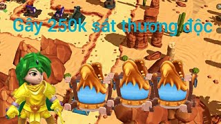 Royal revolt 2, làm nhiệm vụ gây 250k sát thương độc và nhiệm vụ hi sinh đội quân 100 nhuệ khí