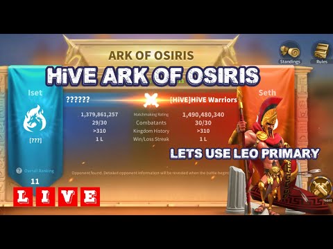 ROK - LIVE 13:50 UTC - HiVE Ark Of Osiris Match. The Plan Is To Not Have Any Plans!